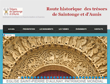 Tablet Screenshot of monuments-saintonge.com